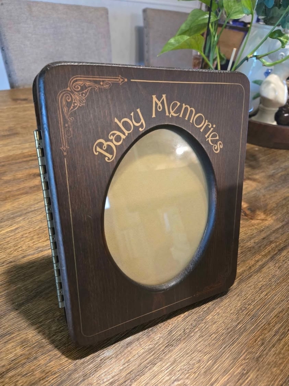 Baby Memories Wooden Photo Frame Keepsake - Brown